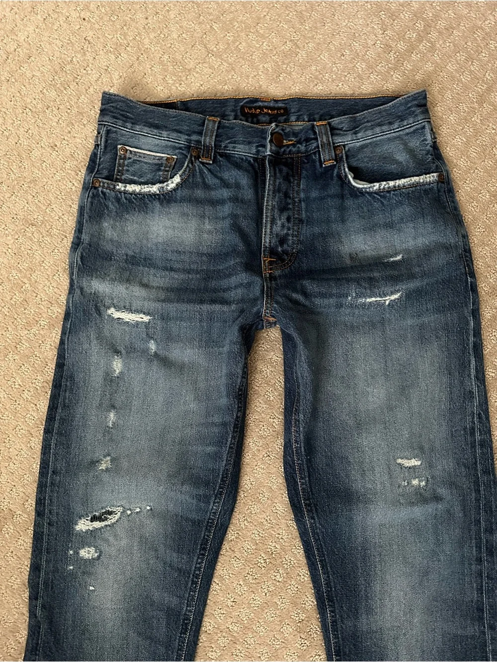 EUC Mens Nudie Jeans Selvedge Selvage Steady Eddie II Original Worn 31x30
